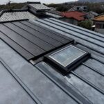 天窓からの雨漏り修理工事画像